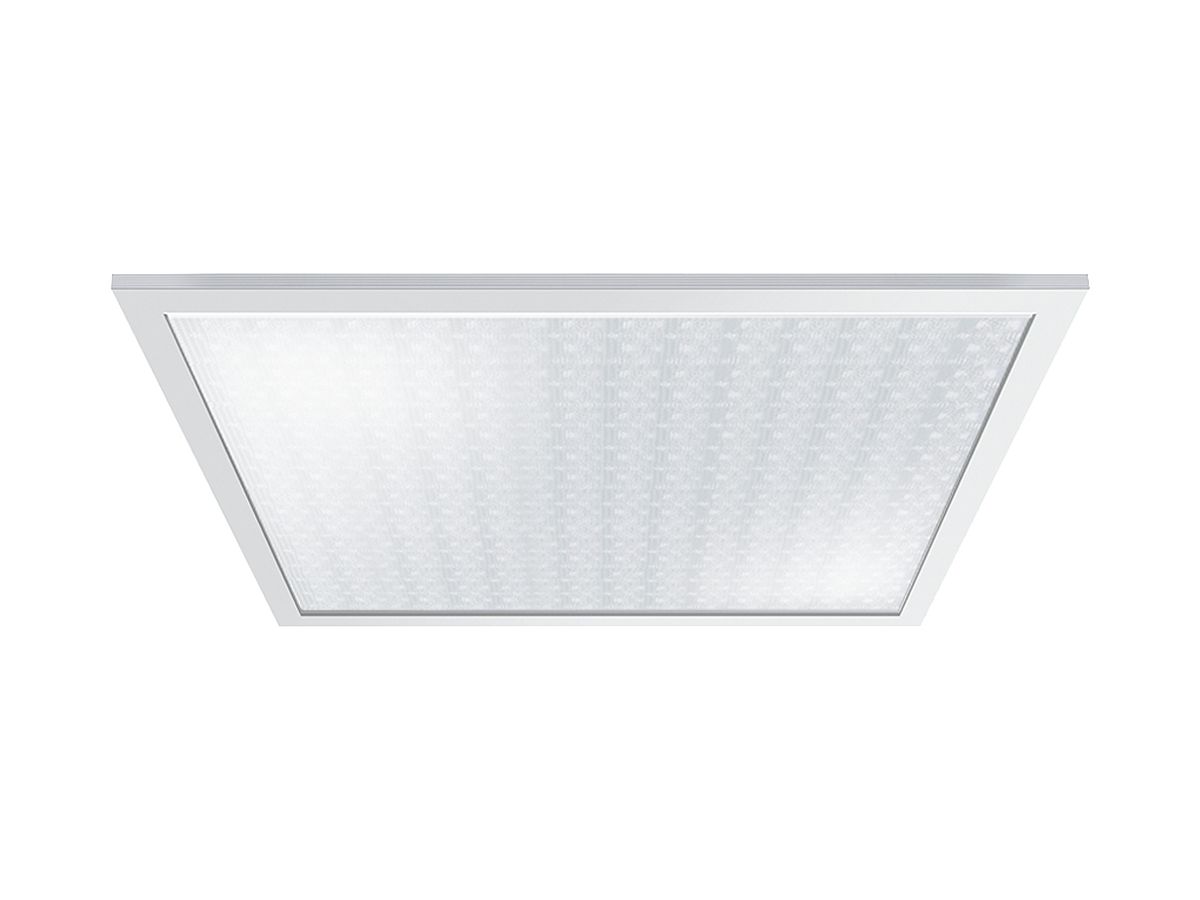 EB-LED-Deckenleuchte ESYLUX STELLA, 36W 4000K 3800lm 600×600mm IP20 prism.weiss