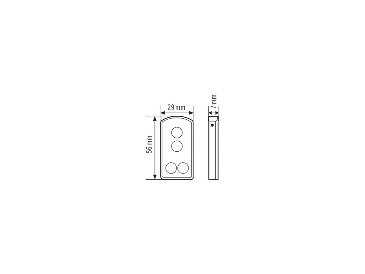 Fernbedienung ESYLUX Mobil-RCi-M, silber