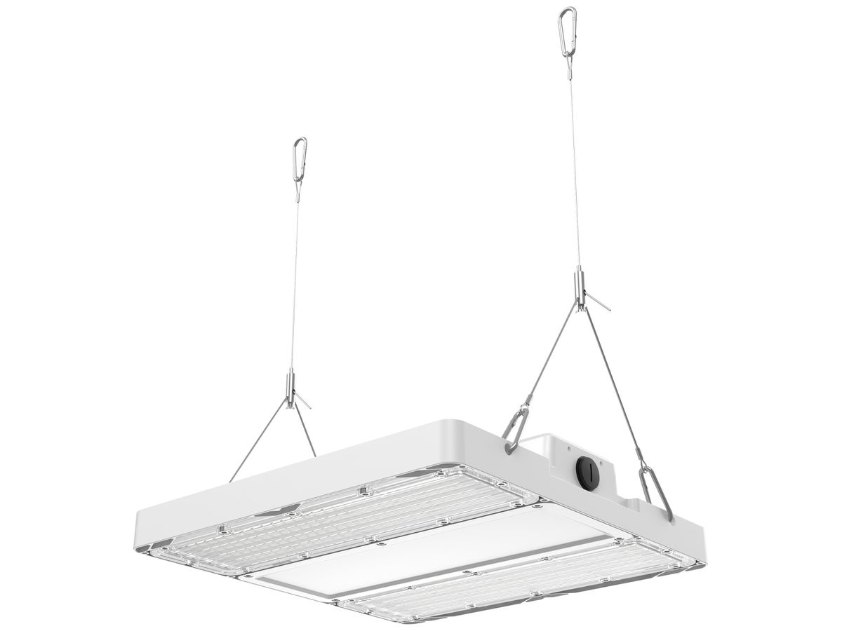 LED-Hallenstrahler DOTLUX LIGHTBEAM 150W 26540lm 840 IP66 30×105° 0-10V weiss