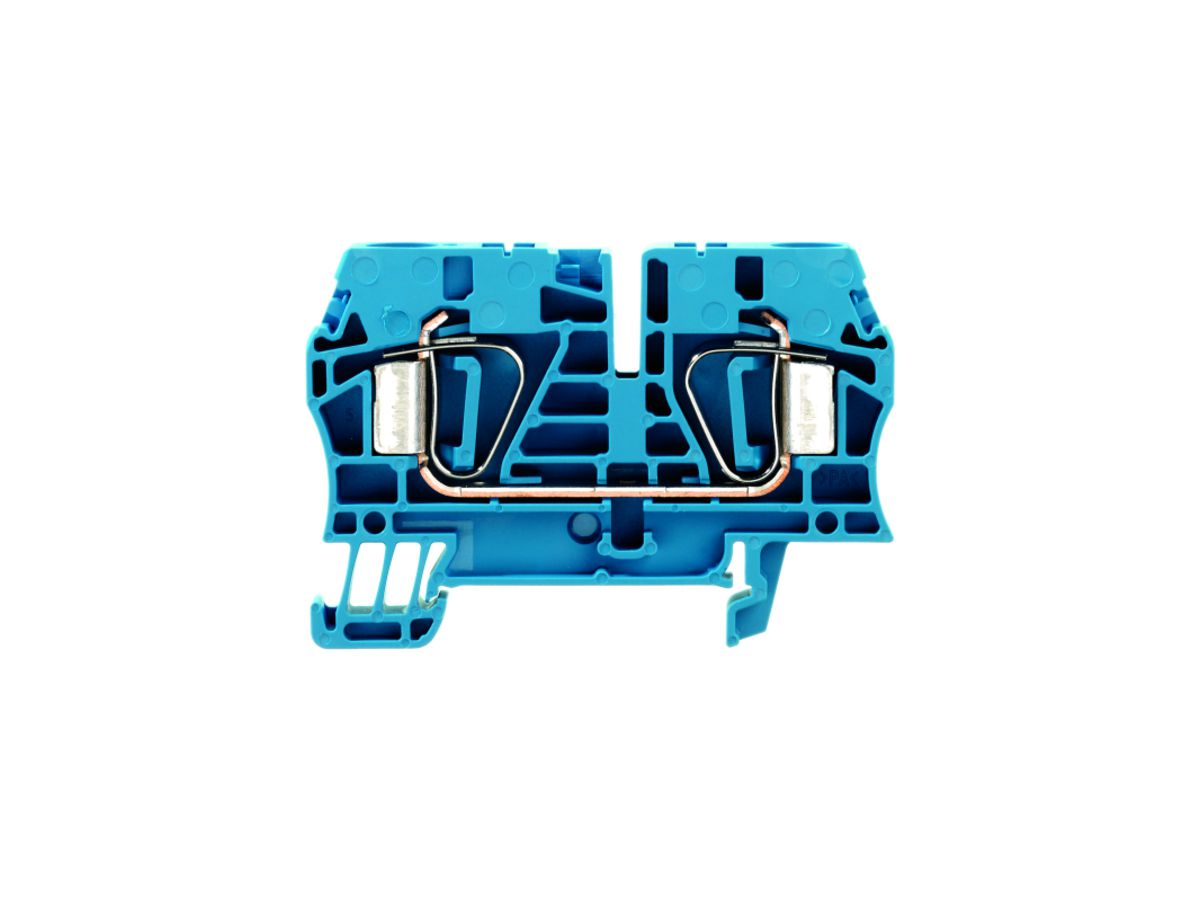 Durchgangs-Reihenklemme Weidmüller ZDU 6 Zugfeder 6mm² TS35 blau
