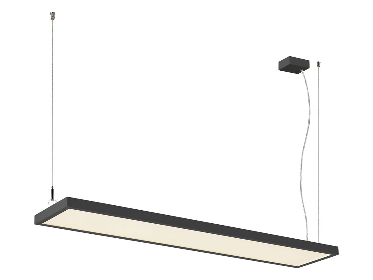 LED-Pendelleuchte SLV WORKLIGHT PRO 120 50W 6100lm 4000K DALI schwarz