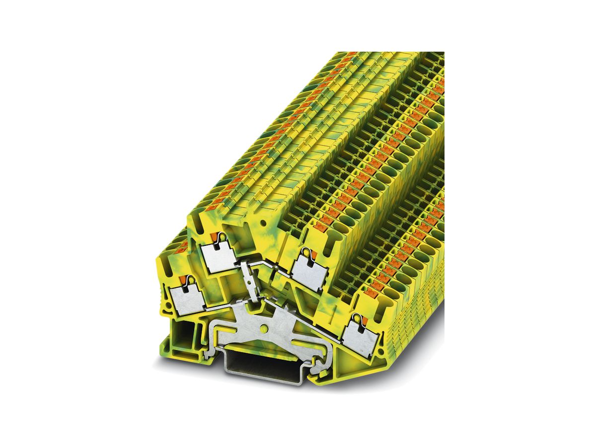 Schutzleiterklemme 0.14…4mm² Push-in-Anschluss grün/gelb PTTBS 2.5-PE