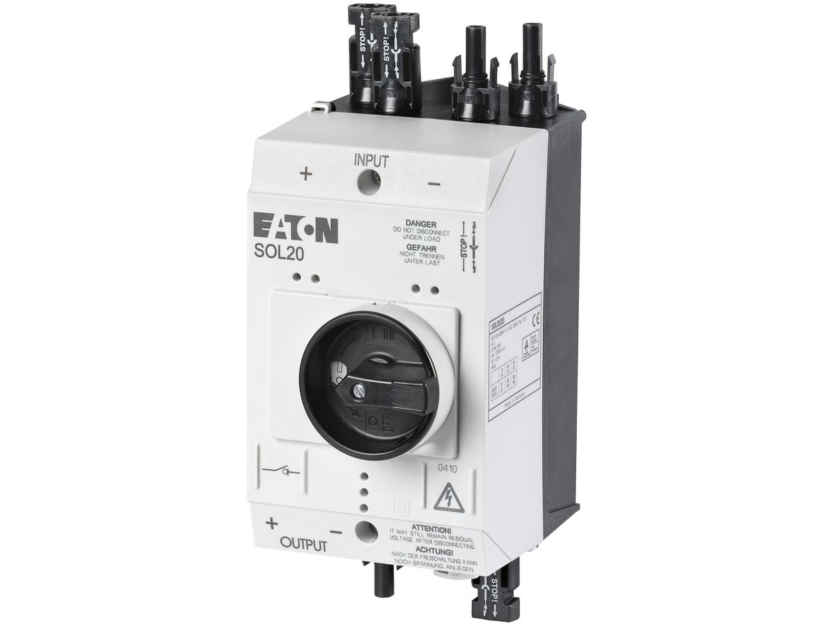 Lasttrennschalter DC SOL 30A 2 Strang, 2L, mit MC4 Stecker
