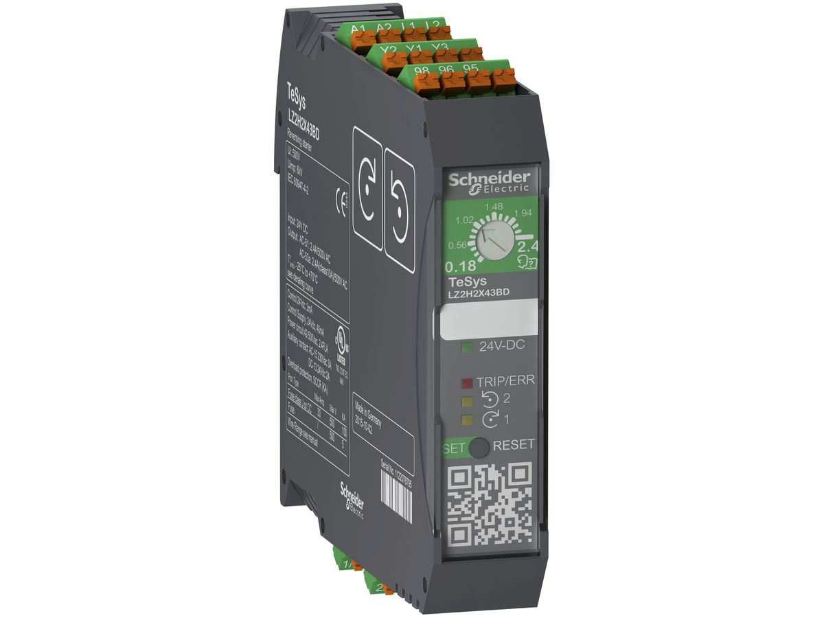 Wendestarter Schneider Electric 0.75kW 24VDC, Push in