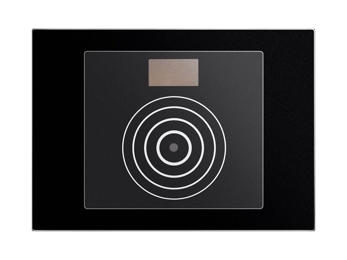 Frontplatte für Transponder-Lesegerät-Modul Urmet Alpha, IP55, schwarz