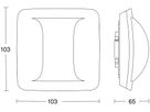 UP-Präsenzmelder Steinel Hallway HF KNX 360° h=2.8m 25m×3m