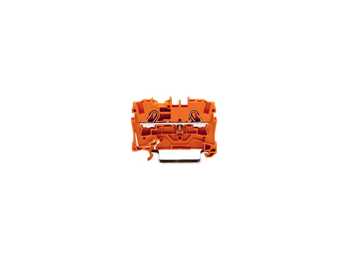 Durchgangsklemme WAGO TOPJOB-S 4mm² 2L orange Serie 2004