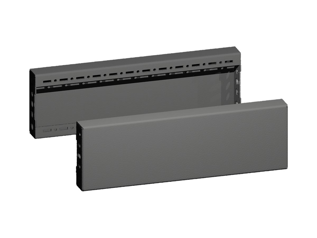 Sockelblende Rittal VX 8660.032 500×100×29mm Seitenset Stahl schwarz