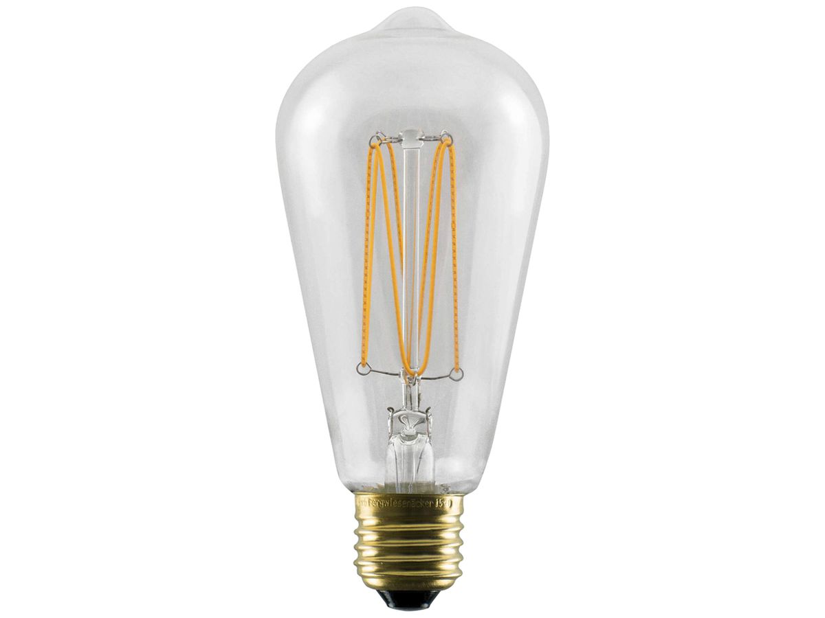 LED-Lampe SLV E27 6W 570lm 2222K DIM klar Ø65×145mm