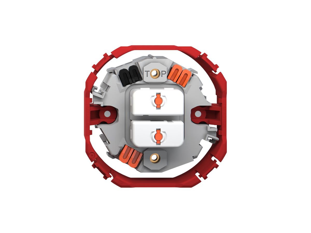 Storentaster Feller SNAPFIX® 10A 250V 2 Tasten 1 Kanal