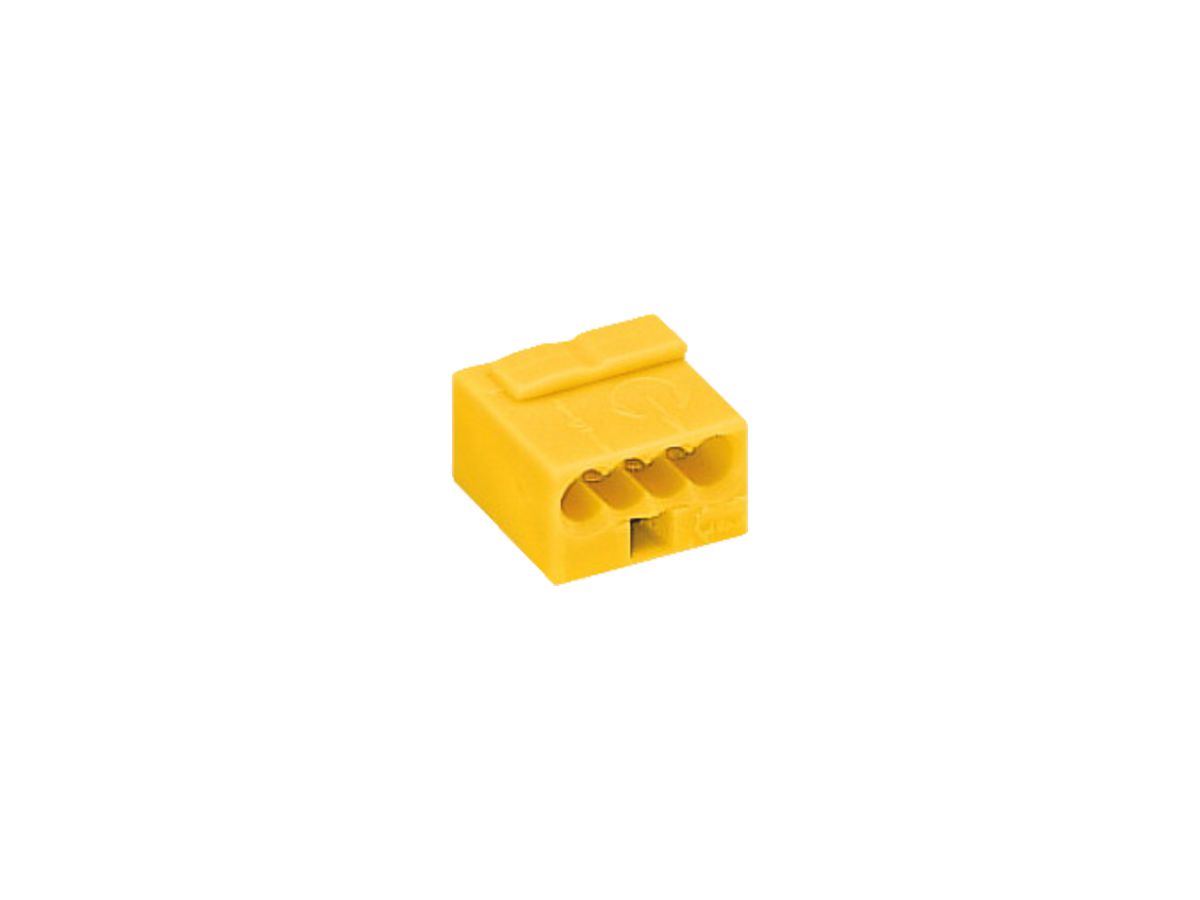 Verbindungsklemme WAGO MICRO für Draht 4×0.6…0.8mm gelb