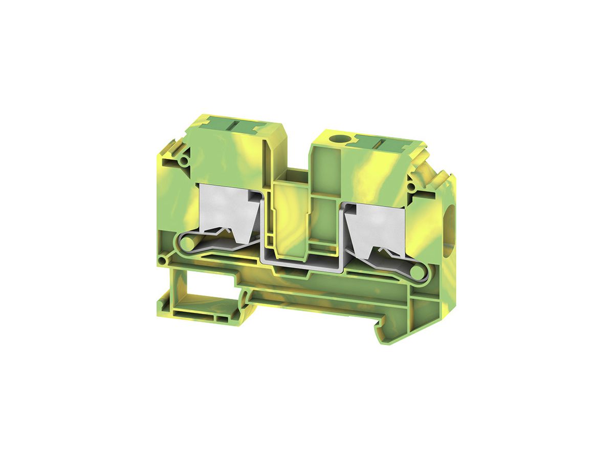 Schutzleiter-Reihenklemme WM SL2C 1.5…16mm² Snap-in TH35 gn/gb