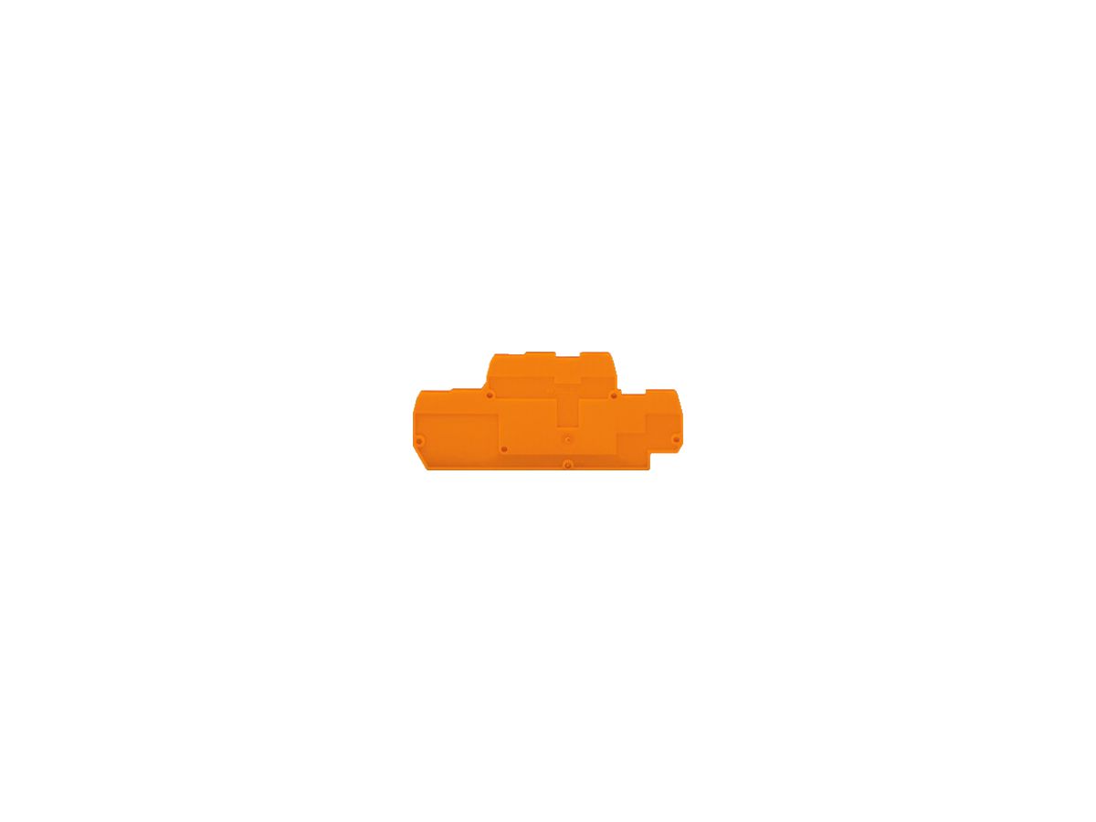 Abschlusswand WAGO 2mm orange