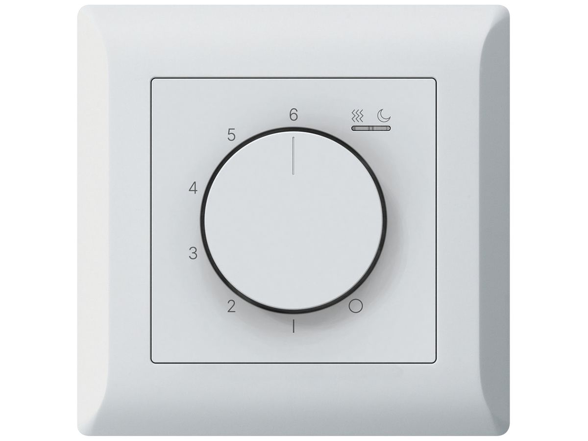 UP-Raumthermostat kallysto.line An/Aus 230VAC 16A 92×92mm weiss