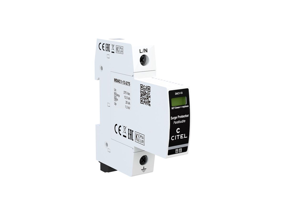 Blitzstromableiter  Citel DAC1-13S-10-275 Typ 1+2, 1-polig
