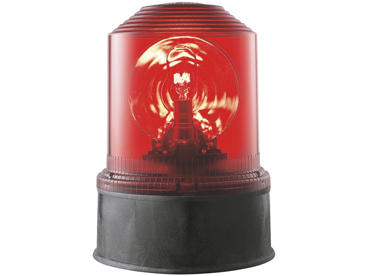 Drehspiegelleuchte Grothe DLS 24VAC Glühlampe IP55, rot