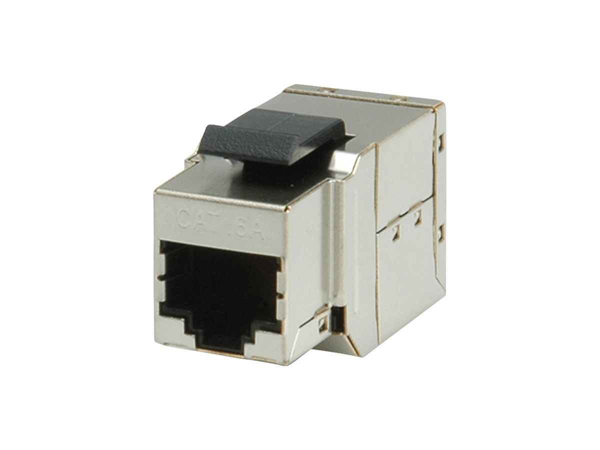Kupplungsmodul ROLINE RJ45/RJ45 Kat.6A/s Keystone silber