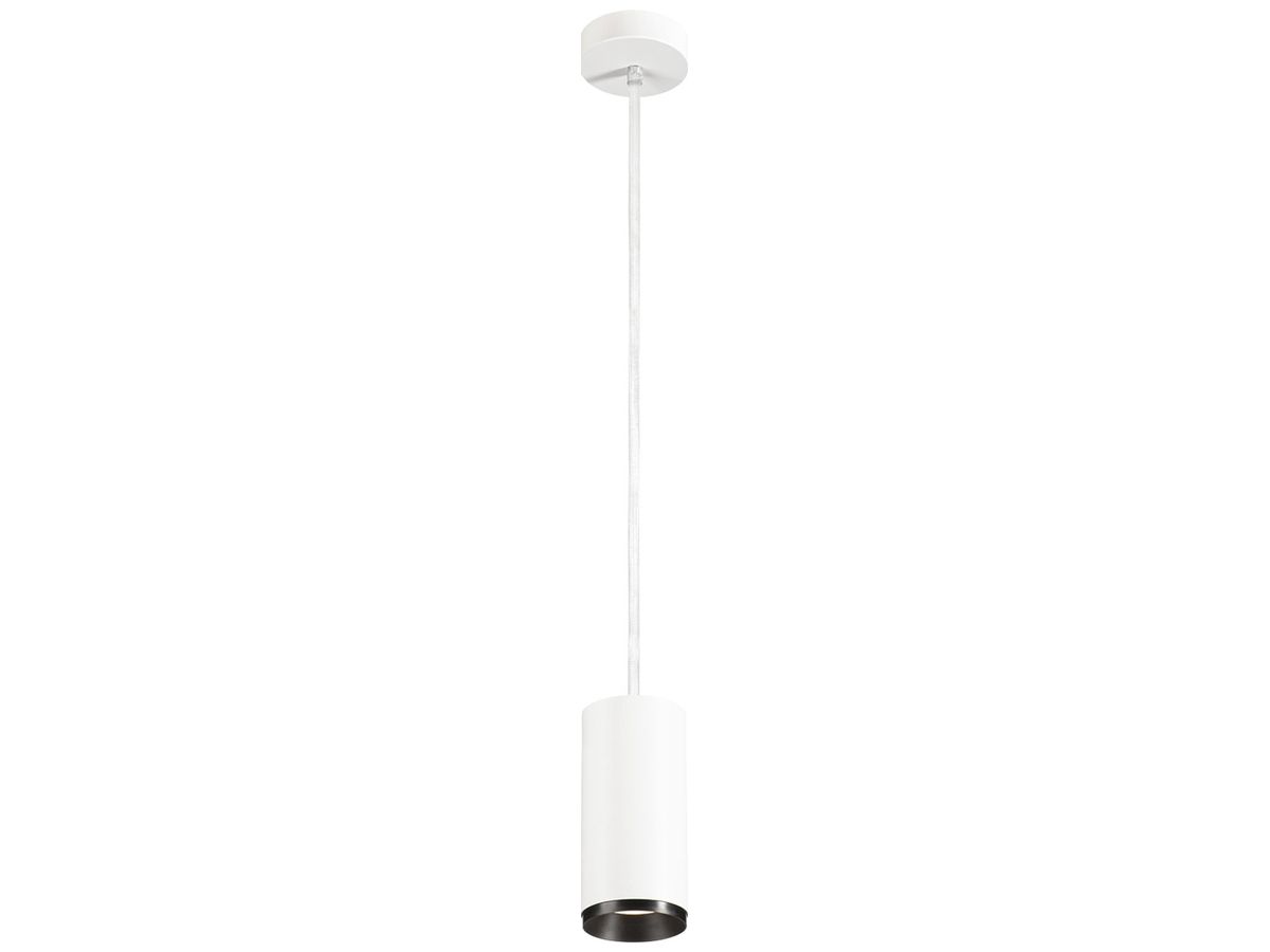 LED-Pendelleuchte SLV NUMINOS M DALI 20W 2120lm 4000K 36° Ø85×185mm weiss