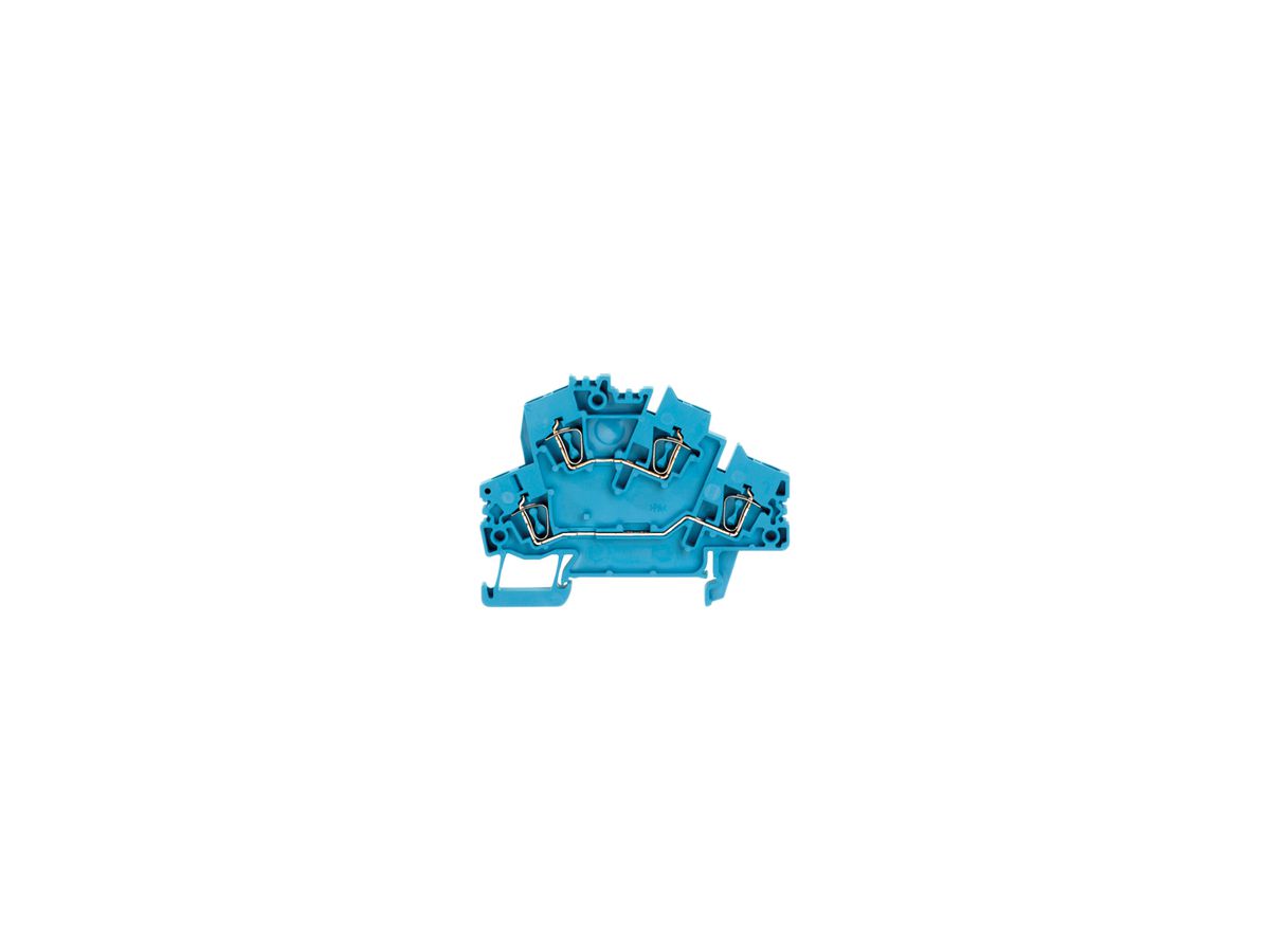 Mehrstock-Reihenklemme Weidmüller ZDK 2.5-2 Zugfeder 2.5mm² 2 Etagen blau