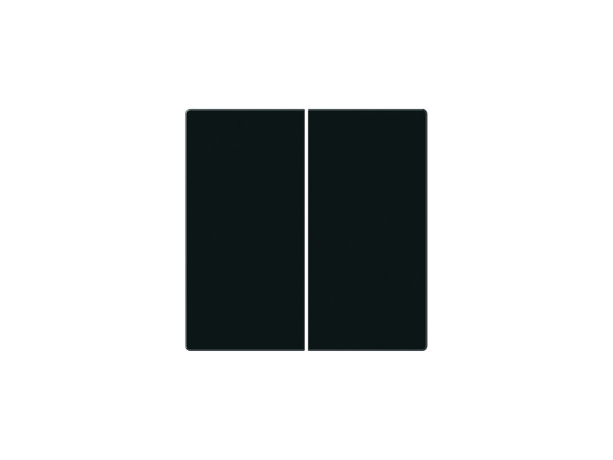 KNX-Tasterfront Hager BA basico Z 2-fach schwarz 45×45mm