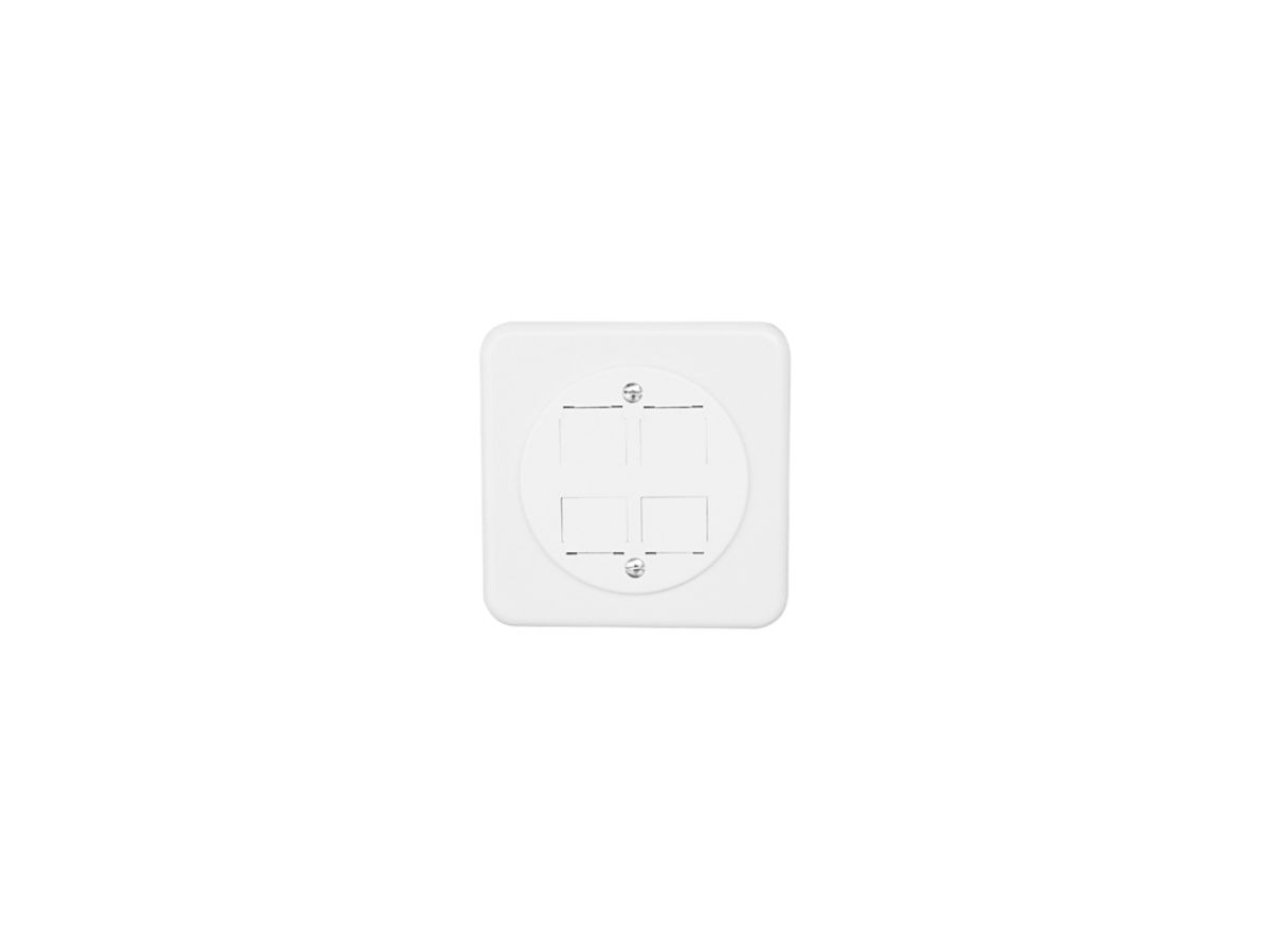 UP-Dose ITT für 1…4 RJ45 leer, gerade Standard weiss