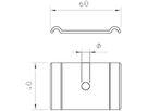 Klemmstück Bettermann 60×40mm M6 verzinkt