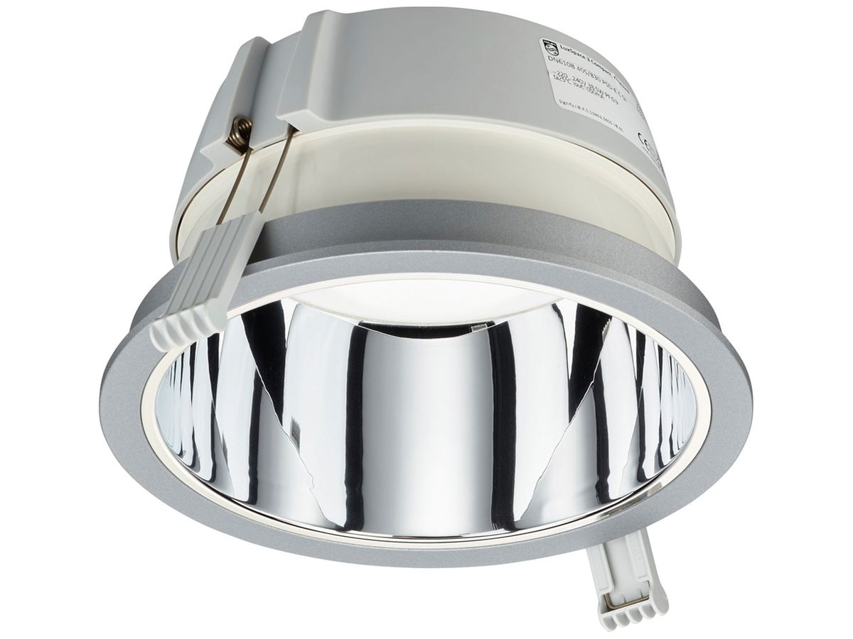 LED-Downlight Philips LuxSpace Compact C 10.8W 2000lm 840 WB Ø214mm Silber