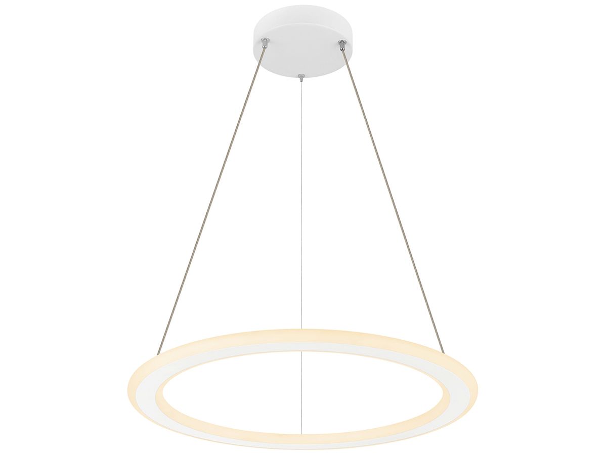 LED-Pendelleuchte SLV ONE FLAT 23W 1900lm 927/930 DIM Ø600 weiss