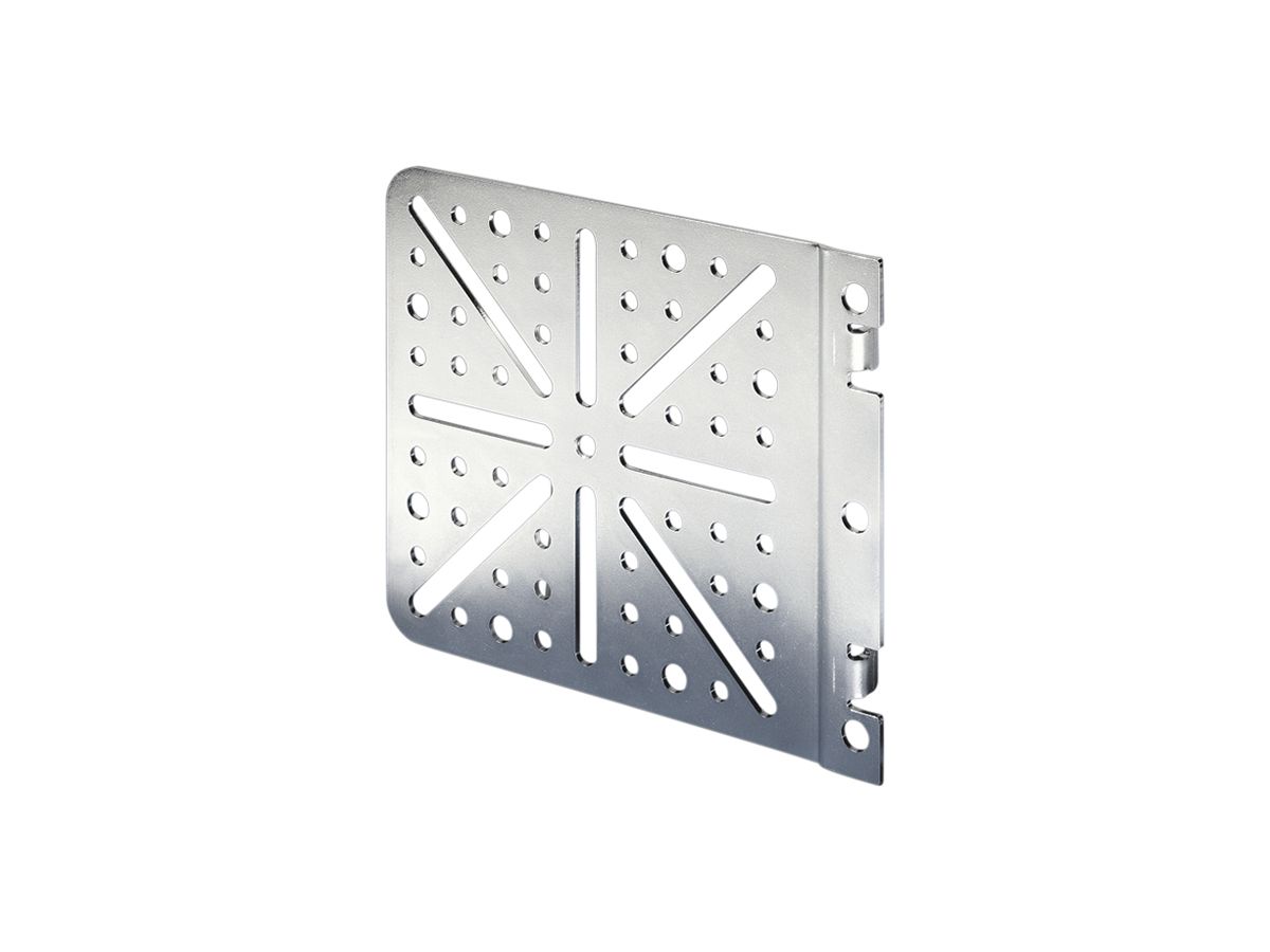 Montageplatte Rittal TS 8612.400 120×141.5mm Lochung Stahl 4Stk