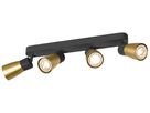 Spot SLV PURI 2.0 Dome CW GU10 4×6W DIM 365×42×138mm schwarz/gold