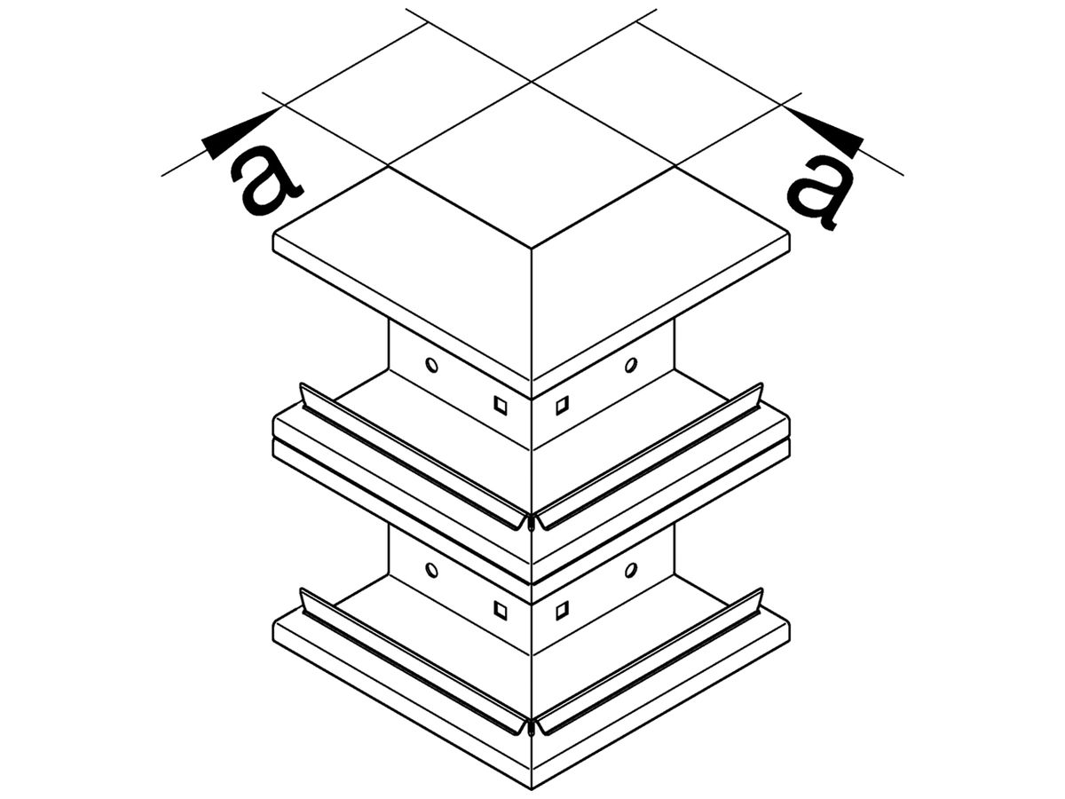 Ausseneck tehalit BRS 65210D, verkehrsweiss