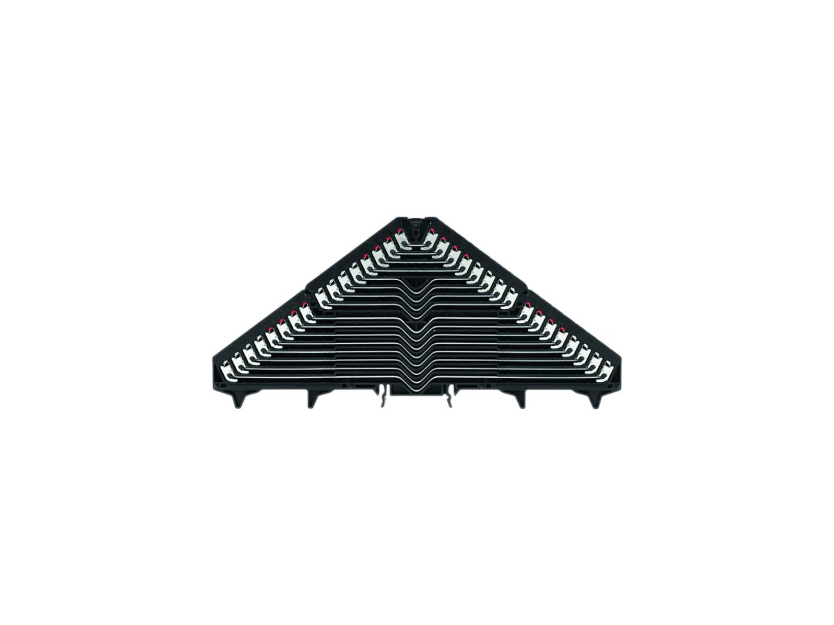 Rangierverteilerklemme Weidmüller PRV 16L PUSH IN TS35×7.5 schwarz, rot/weiss
