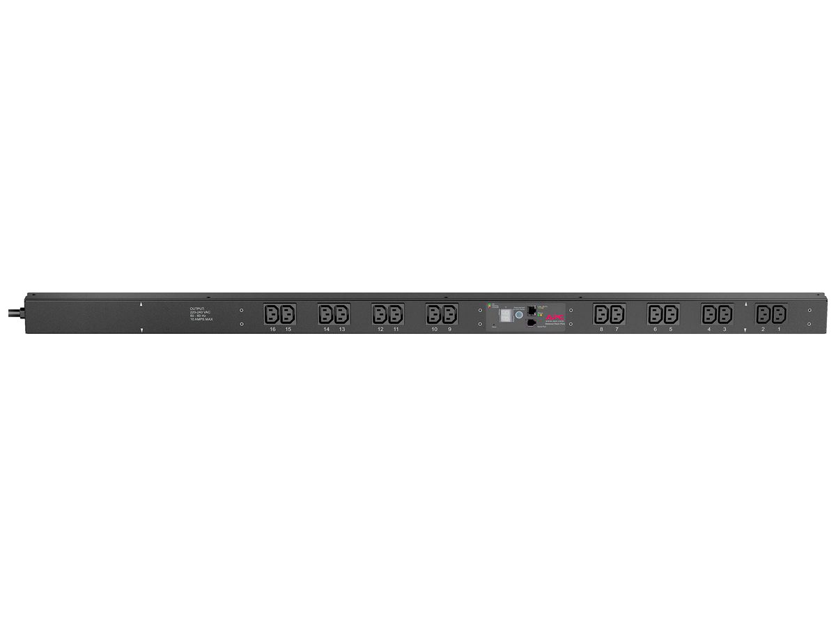 Steckdosenleiste Rack PDU 56×1245×44mm 16×C13 mit Messfunktion 10A