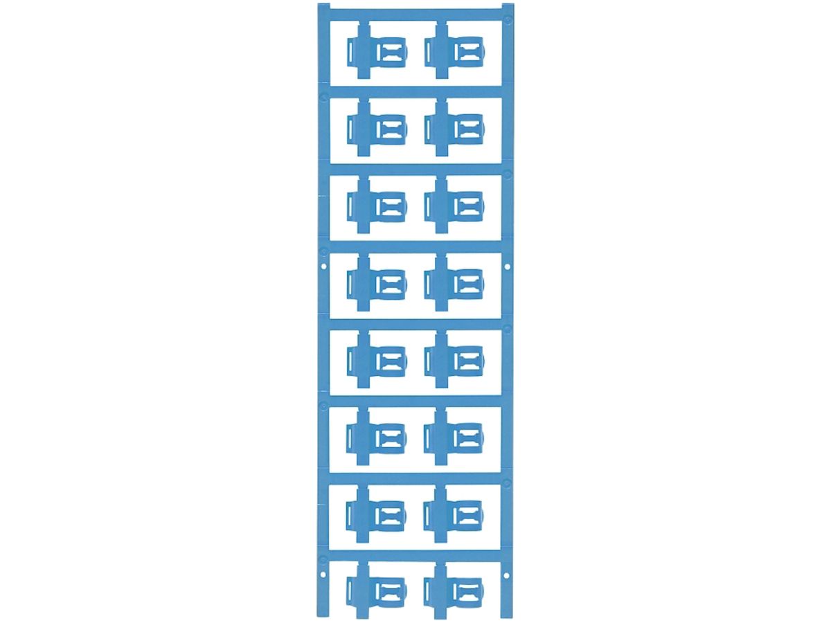 Leitermarkierer Weidmüller MultiCard SFC für Ø3.5…7mm 21×12.5mm PA66 blau