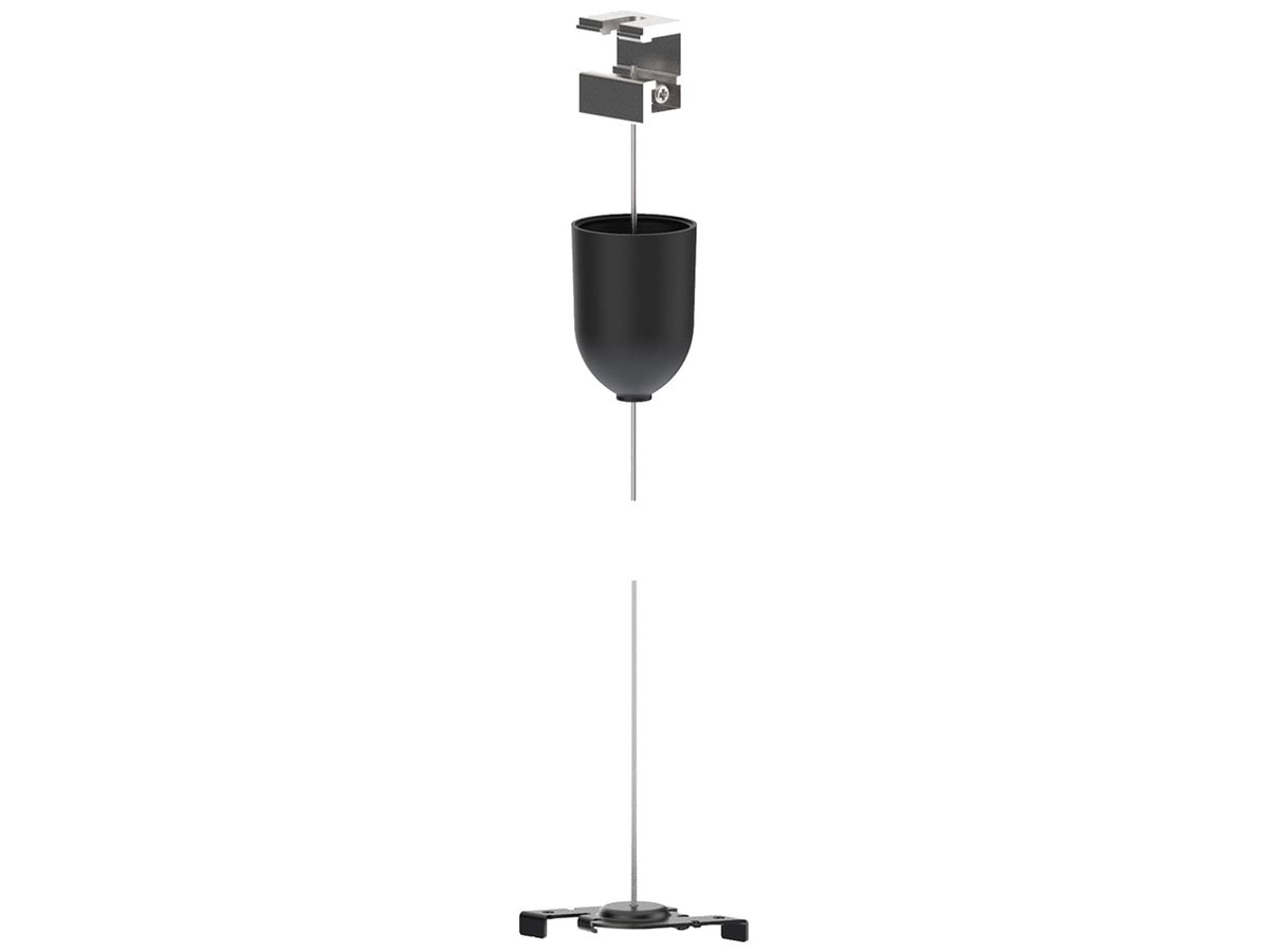 Stababhängung Sylvania OneTrack KIT2 Aluminium/Stahl Ø1.5×1500mm schwarz