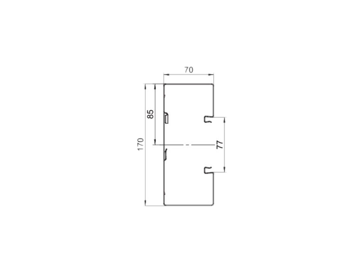 Grundprofil Bettermann GS-S70170 reinweiss