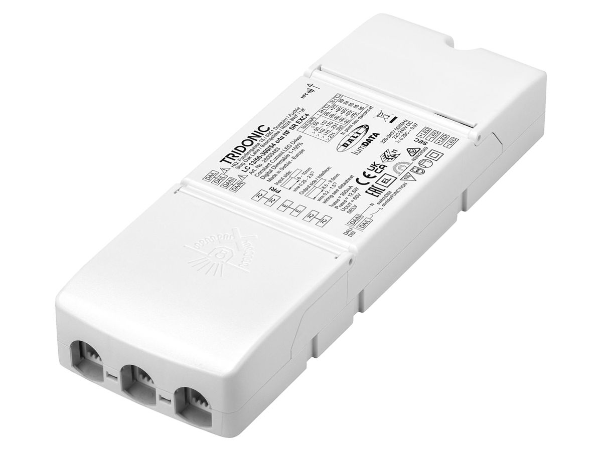 LED-Betriebsgerät Tridonic LC 2.7…12.5W 54V 50…300mA DALI DSI DIM 200×70mm