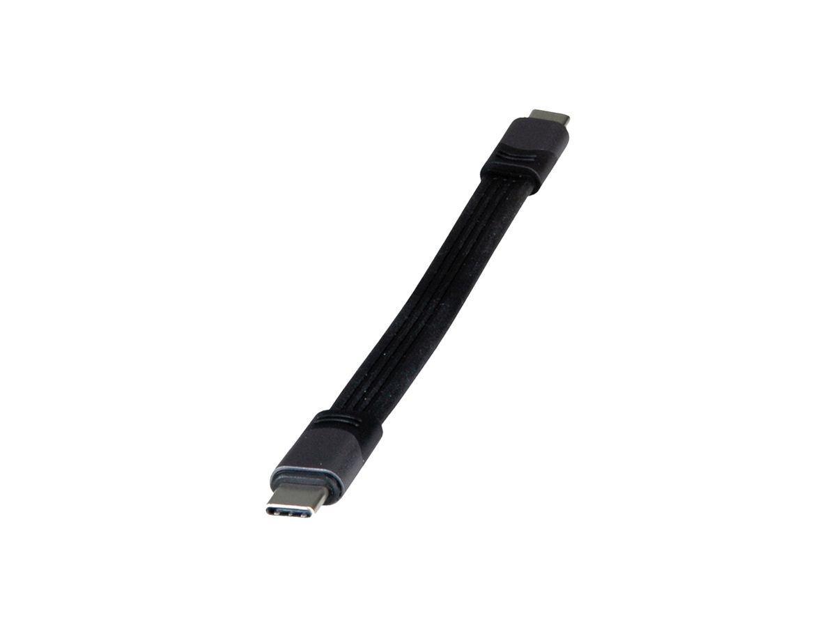 USB-Kabel ROLINE USB-C/USB-C (USB4 Gen3×2) 40Gbit/s 100W schwarz 0.15m