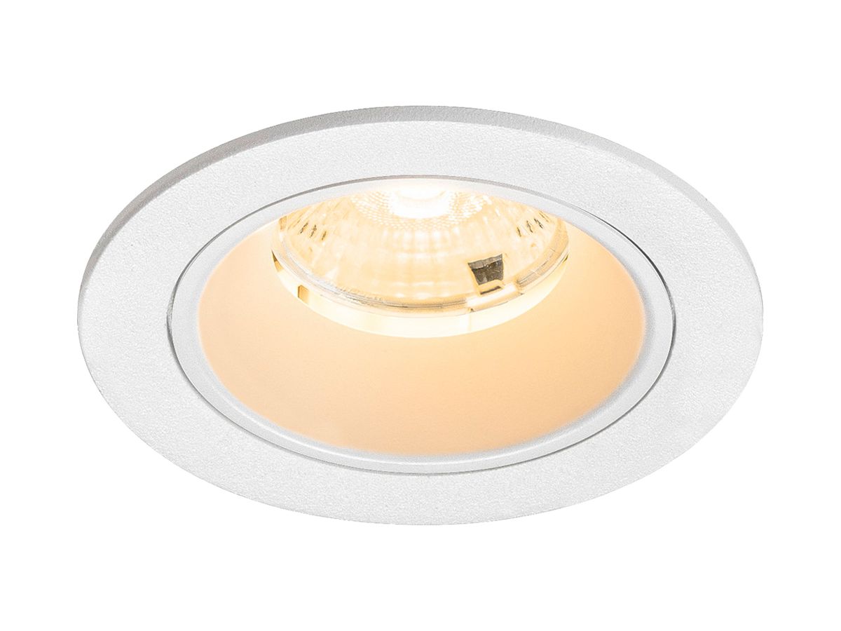 EB-LED-Deckenleuchte SLV NUMINOS S 6.7W 1050lm 3000K WB DALI DIM Ø80×52mm ws
