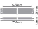 Tragschiene LEDVANCE LINEAR INDIVILED Aluminium 700mm schwarz