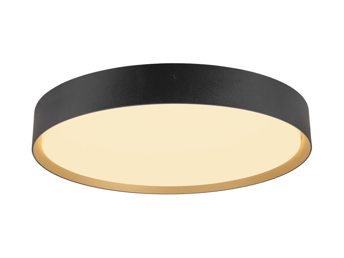LED-Decken-/Wandleuchte SLV DECONA 42 23W 2170lm 927/930 IP44 DIM Ø420 schwarz