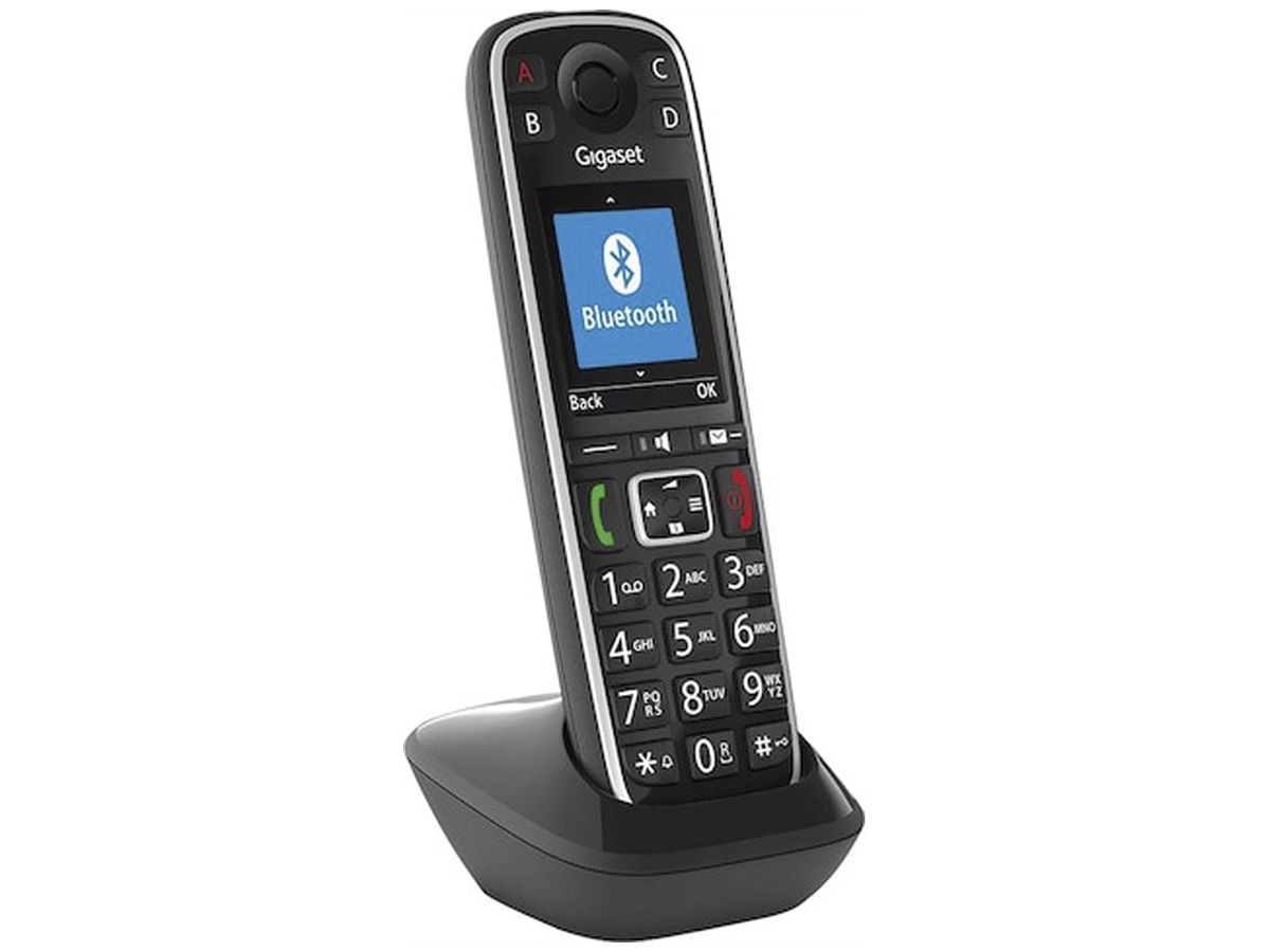 Telefon schnurlos Gigaset E720HX 14h Freisprechen CLIP schwarz