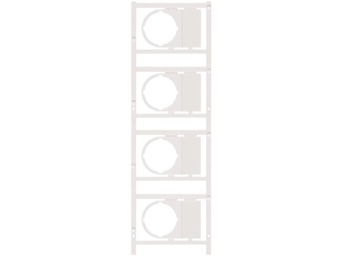 Gerätemarkierer Weidmüller MultiCard SM selbstklebend 36×18mm PA66 weiss