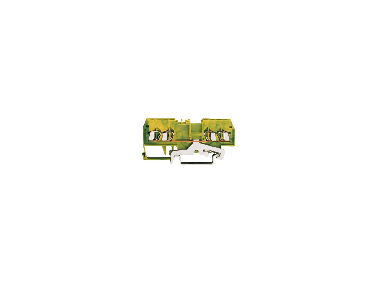 Klemme WAGO 4L 1.5mm² grün/gelb