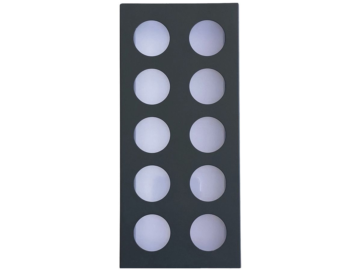 LED-Wandleuchte Z-Licht LongLED O 4.5W 500lm 3000K IP65 260×120mm anthrazit