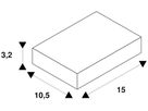 L-Verbinder SLV für 3-Phasige Stromschiene EUTRAC, Erde aussen silbergrau
