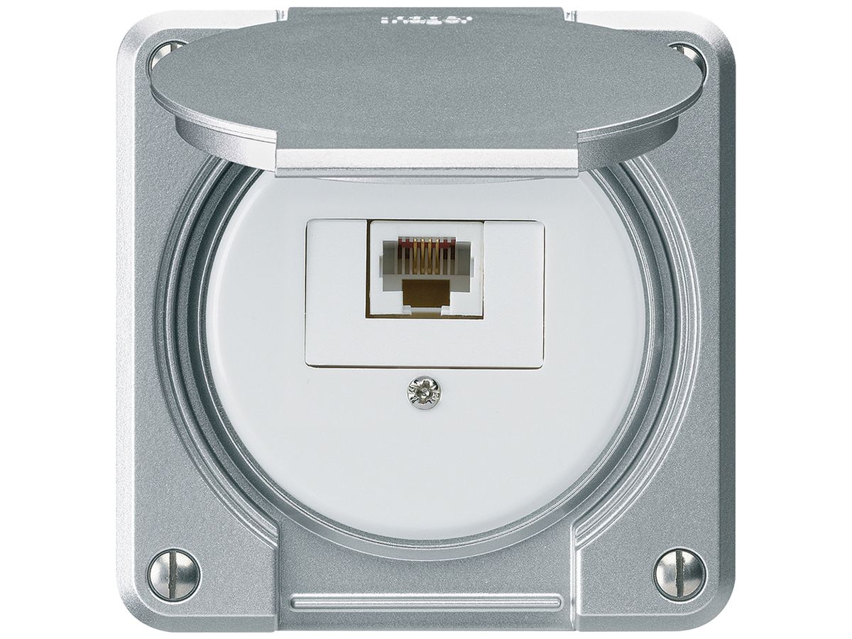 UP-Anschlussdose robusto IP55 aluminium 1×RJ45/u für Kombination
