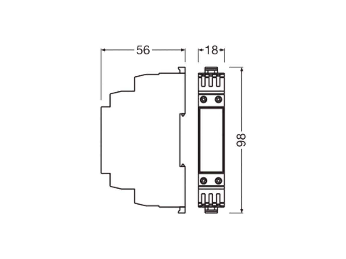 Repeater LEDVANCE AC 5.3W DALI 17.5×56×56mm