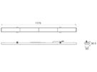 LED-Leuchteinsatz SLV Retro WB 61W 10980lm 830/840/850 1175mm weiss