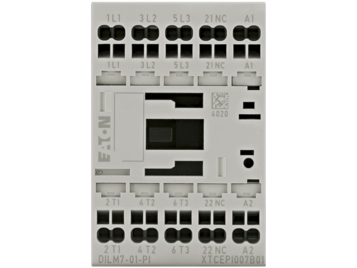 Leistungsschütz Eaton, 3P, 380V 400V 3kW, 1Ö, 230V 50/60Hz, Push-in-Klemmen